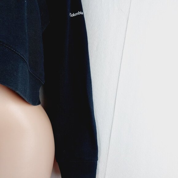 Columbia Women's Black Trek Colorblock Crew Neck Pullover Cropped Sweatshirt XL - Picture 8 of 14